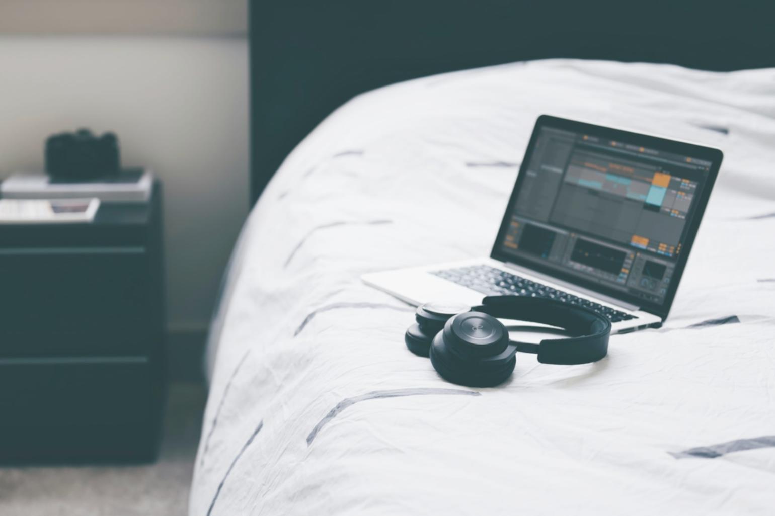 Workshop participants working with network hardware